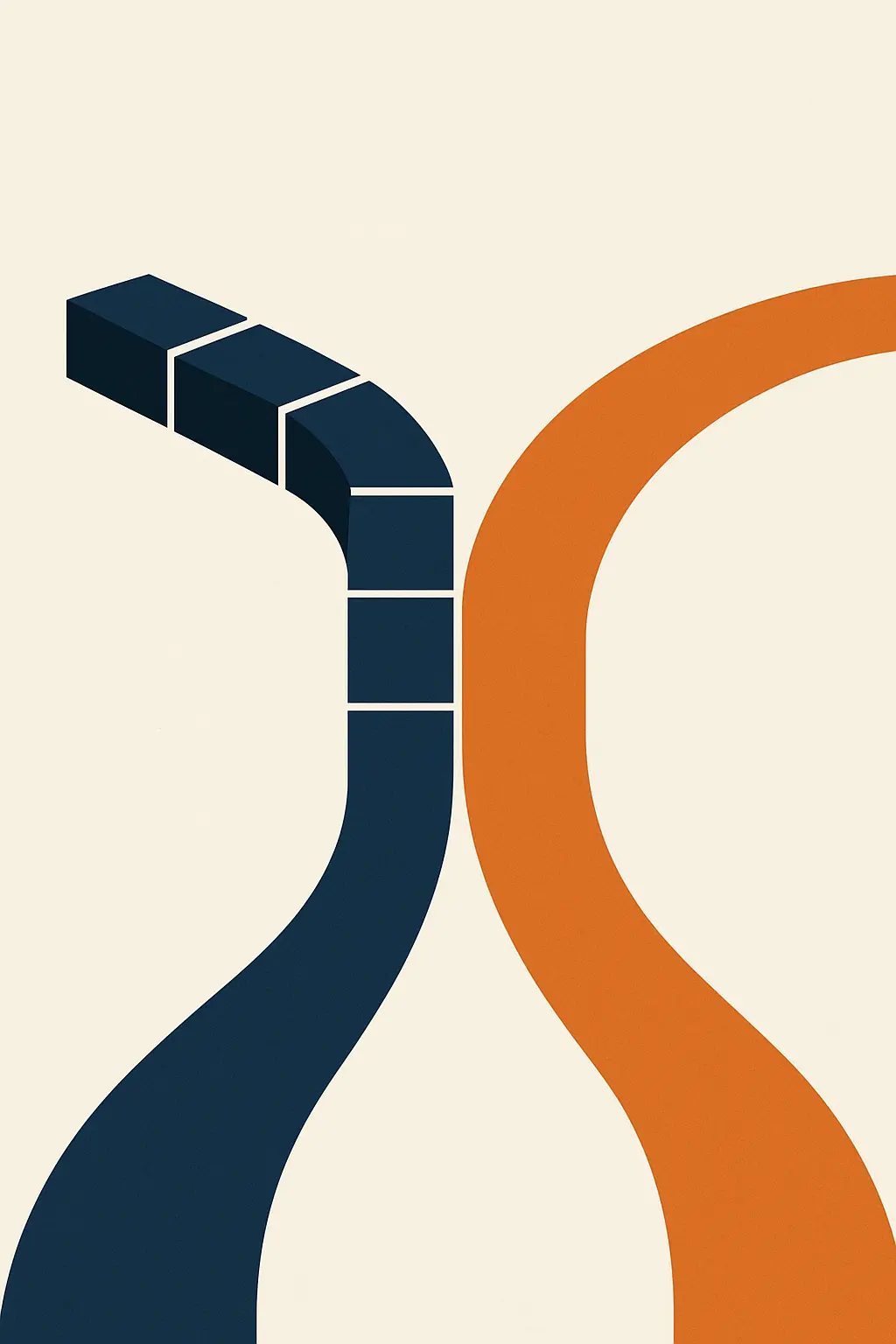 Illustration of two routes to a formatted thesis: a modular markup path and a continuous word-processor path